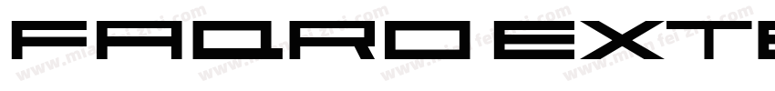 Faqro Extended Wide Trial字体转换
